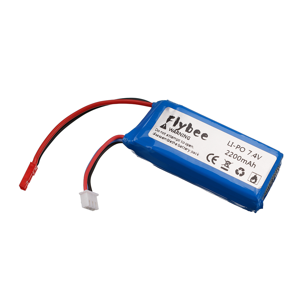 (JST plug) 2200mAh 7.4V 2S Lip - Drone Racing Charger recension och pris