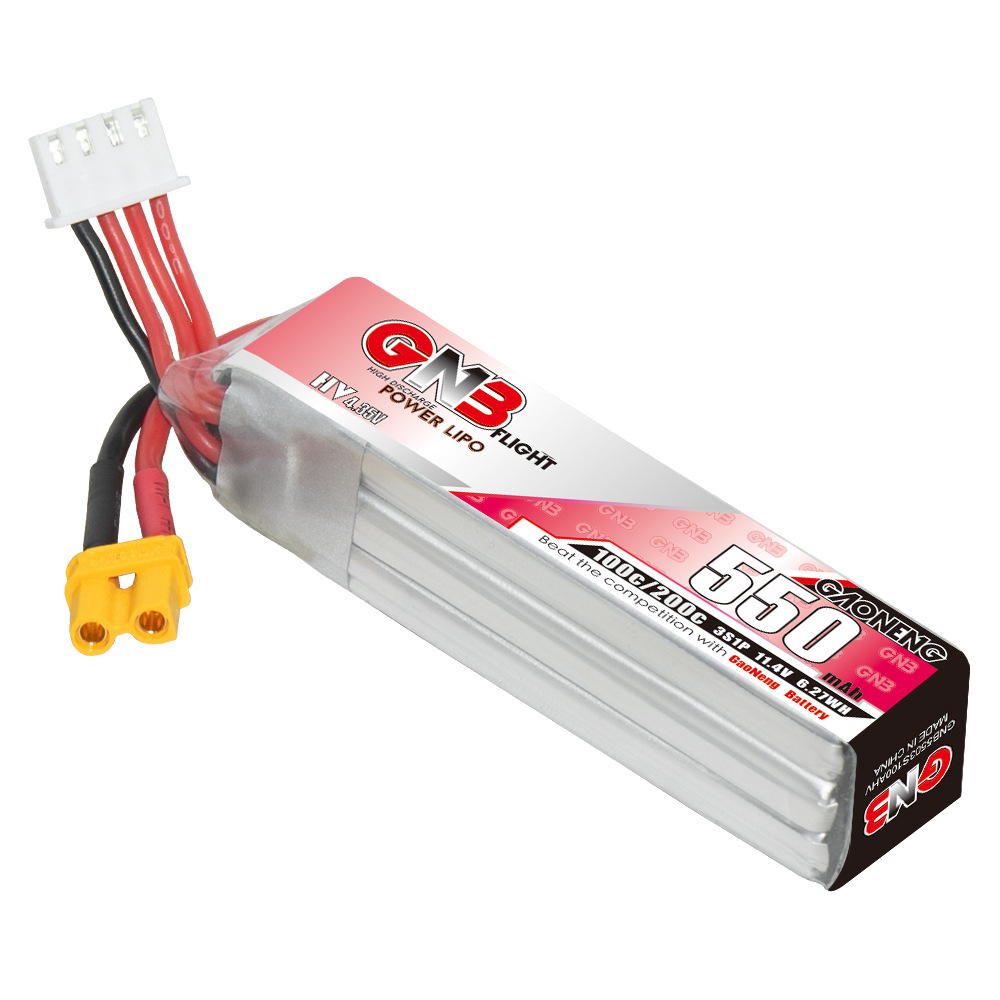 GNB HV 11.4V 550mAh 100C/200C  - Drone Racing Battery recension och pris