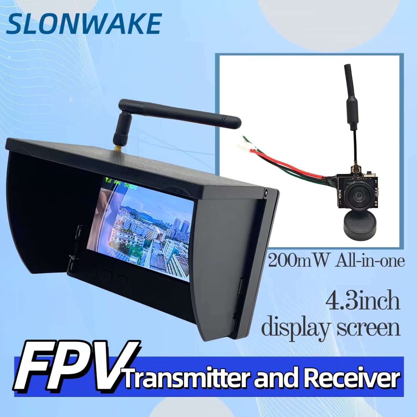 SLONWAKE 5.8G Analog Video Tra - Drone Racing Camera recension och pris