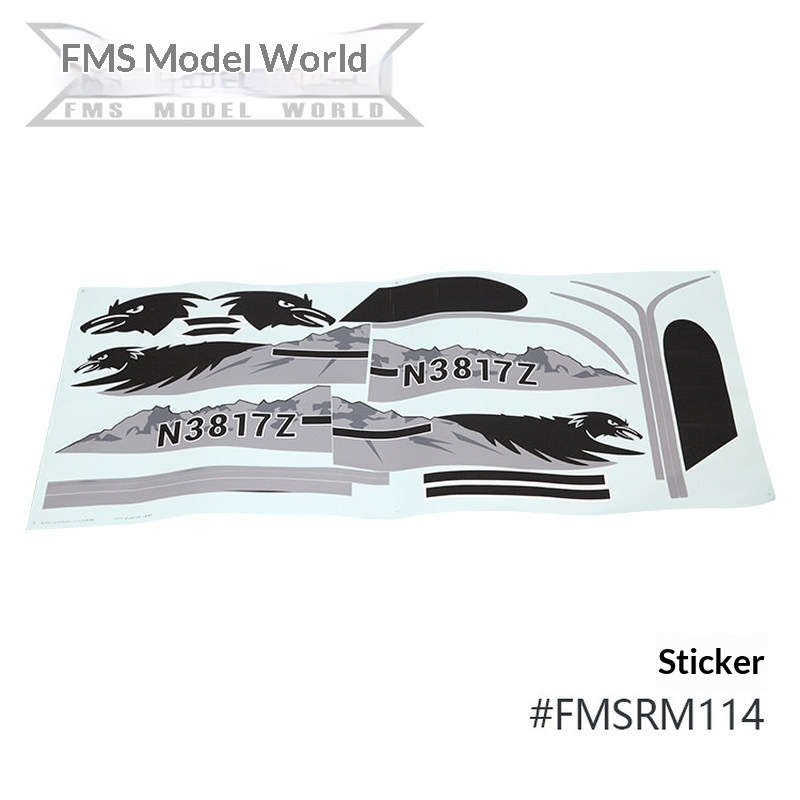 FMS RC Plane Decals For 1700mm - Drone Racing Motor recension och pris