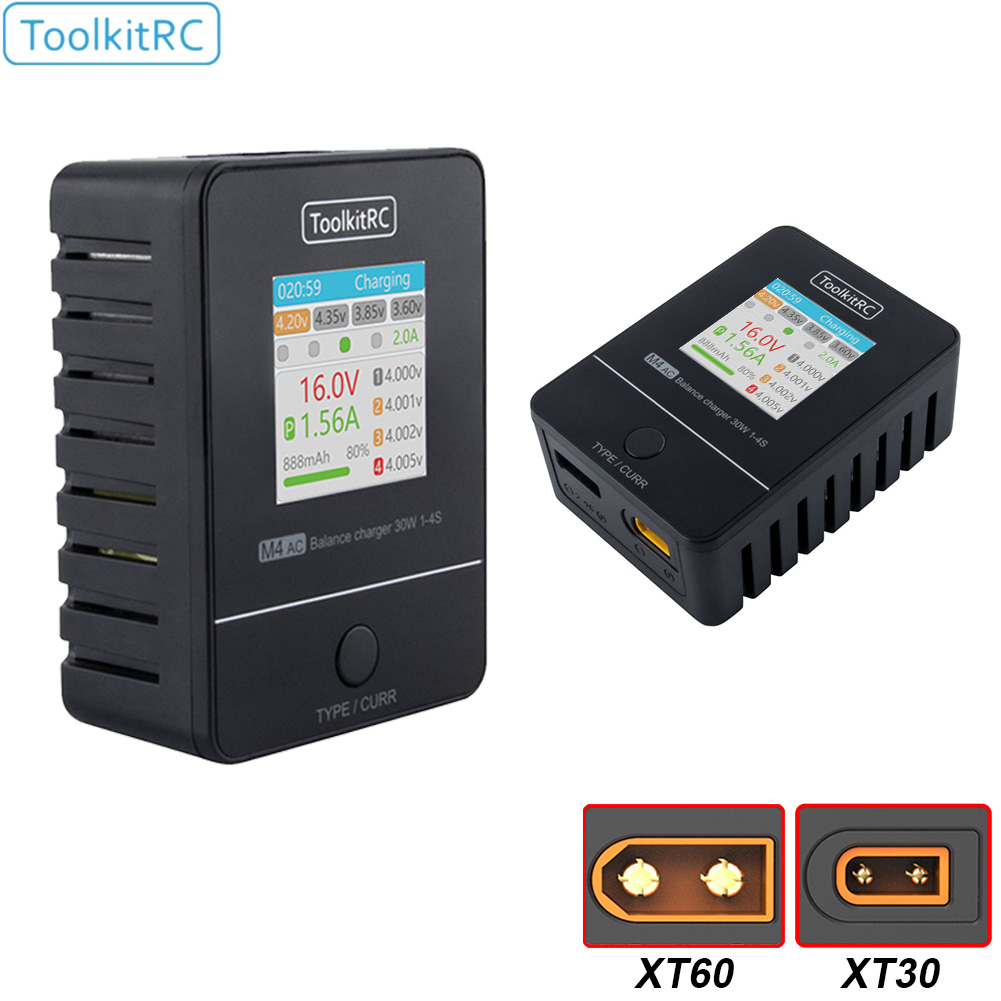 ToolkitRC M4AC 30W LiPO LiFE L - Drone Racing Charger recension och pris