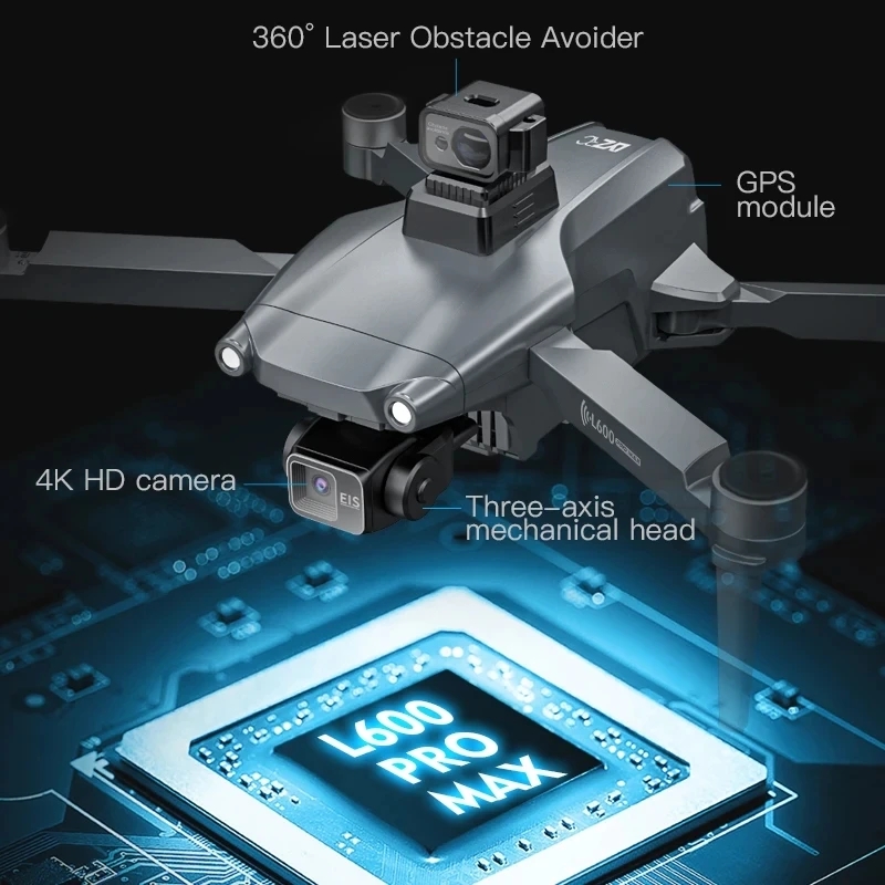 L600 PRO MAX GPS Drone Profess - Drone Racing Camera recension och pris